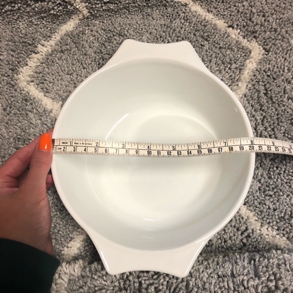 VINTAGE PYREX / England pink flowers dish 8” - Picture 9 of 10